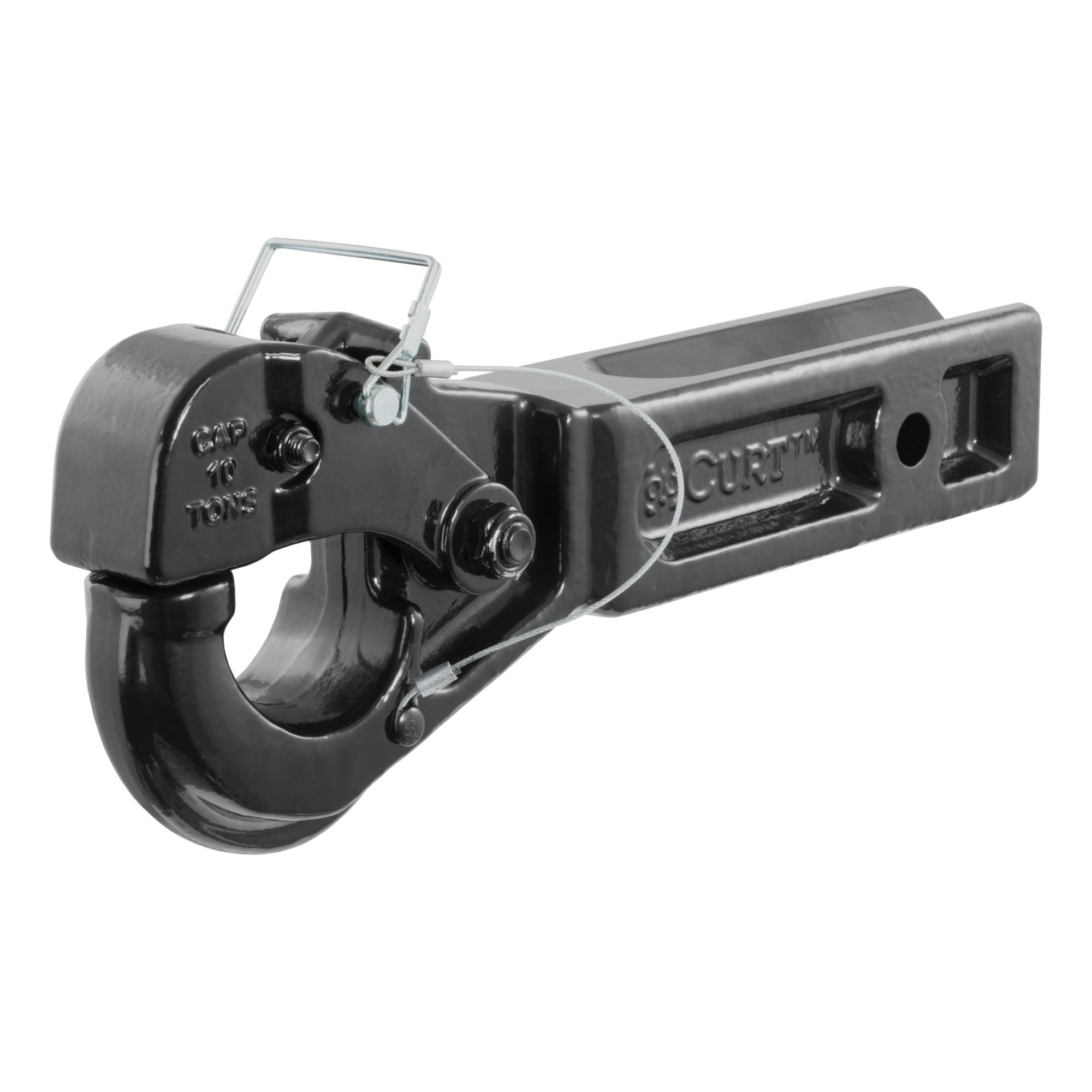 Curt Manufacturing Receiver-Mount Pintle Hook Trailer Hitch, 2.5in., Forged Steel, 20,000lb. Capacity Model# 48010